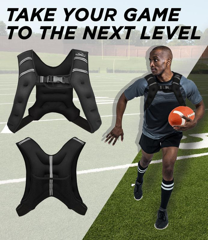 Aduro Sport Weighted Vest Workout Equipment, 4Lbs/6Lbs/12Lbs/20Lbs/25Lbs Body Weight Vest for Men, Women, Kids (12 Pounds (5.44 KG))