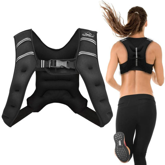 Aduro Sport Weighted Vest Workout Equipment, 4Lbs/6Lbs/12Lbs/20Lbs/25Lbs Body Weight Vest for Men, Women, Kids (12 Pounds (5.44 KG))