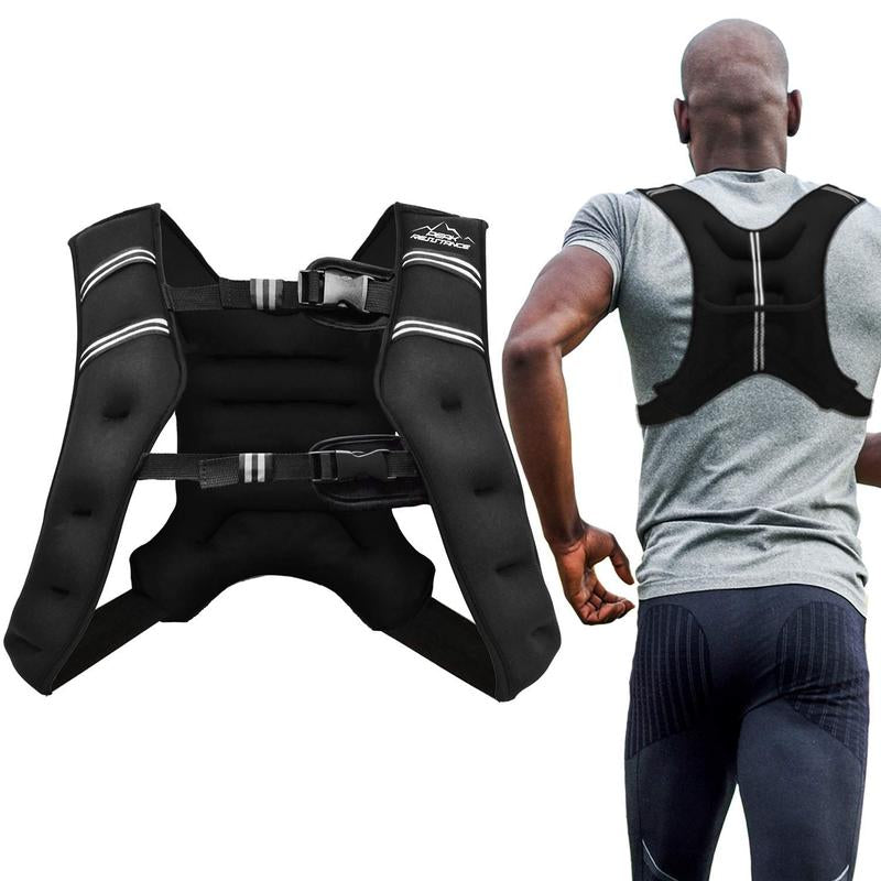 Aduro Sport Weighted Vest Workout Equipment, 4Lbs/6Lbs/12Lbs/20Lbs/25Lbs Body Weight Vest for Men, Women, Kids (12 Pounds (5.44 KG))